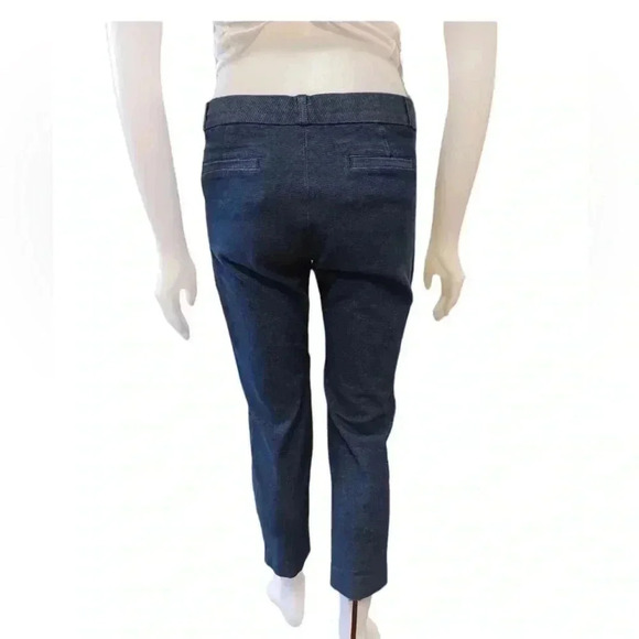 Banana Republic  Sloan Blue Ankle Textured Pants Size 10 - Picture 2 of 9